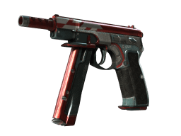 CZ75-Auto | Red Astor (Well-Worn)