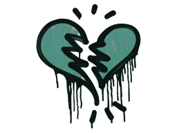 Sealed Graffiti | Broken Heart (Frog Green)