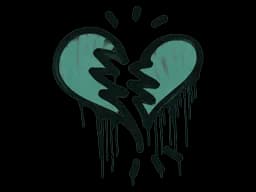 Sealed Graffiti | Broken Heart (Frog Green)