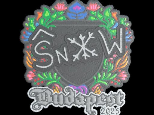 Sticker | snow (Embroidered) | Budapest 2025