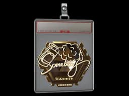 Sticker Slab | somebody (Gold) | London 2018