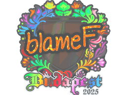 Sticker | blameF (Holo) | Budapest 2025
