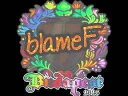 Sticker | blameF (Holo) | Budapest 2025