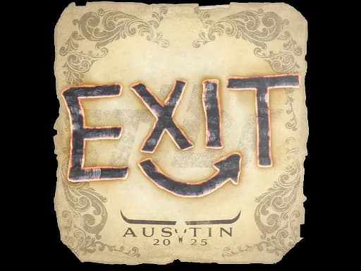Sticker | exit | Austin 2025