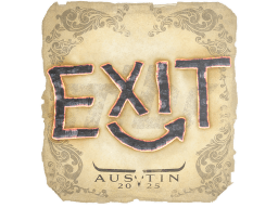 Sticker | exit | Austin 2025