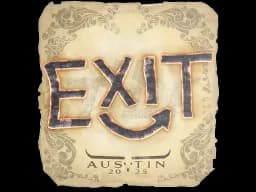Sticker | exit | Austin 2025