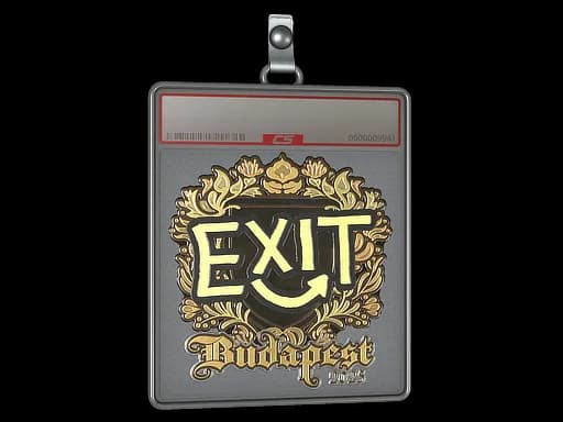 Sticker Slab | exit (Gold) | Budapest 2025