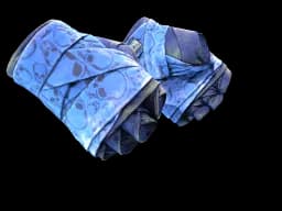 ★ Hand Wraps | Cobalt Skulls (Battle-Scarred)