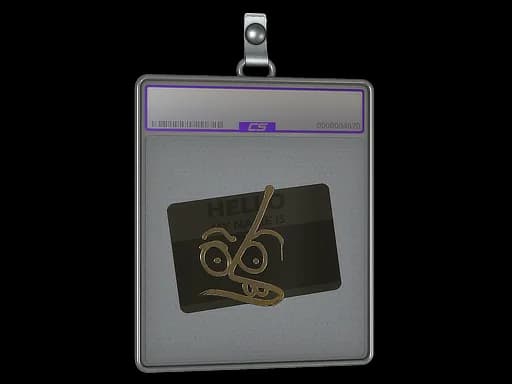 Sticker Slab | Hello MP7 (Gold)