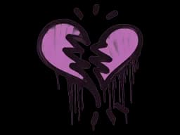 Sealed Graffiti | Broken Heart (Bazooka Pink)