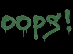 Sealed Graffiti | Oops (Jungle Green)