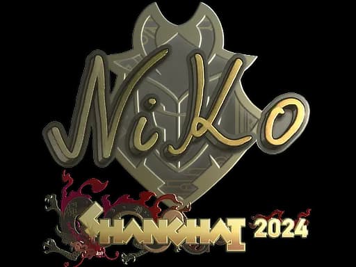 Sticker | NiKo (Gold) | Shanghai 2024