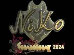 Sticker | NiKo (Gold) | Shanghai 2024