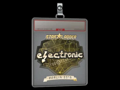 Sticker Slab | electronic (Gold) | Berlin 2019