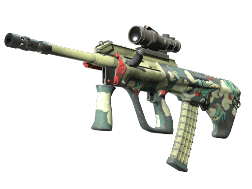 StatTrak™ AUG | Fleet Flock (Well-Worn)