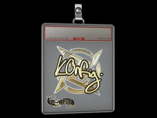 Sticker Slab | k0nfig (Gold) | Paris 2023