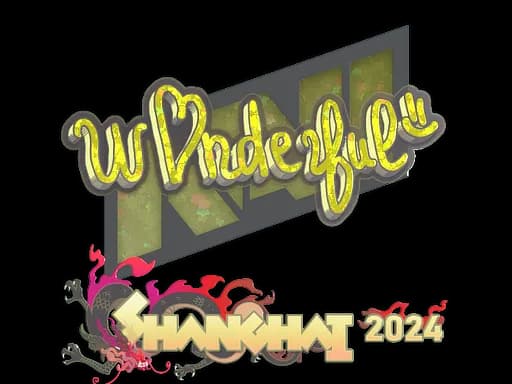 Sticker | w0nderful (Glitter) | Shanghai 2024