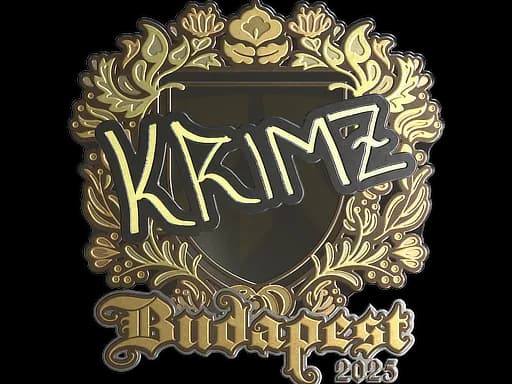Sticker | KRIMZ (Gold) | Budapest 2025