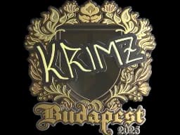 Sticker | KRIMZ (Gold) | Budapest 2025