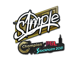 Sticker | s1mple | Stockholm 2021