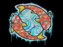 Sealed Graffiti | Twin Koi