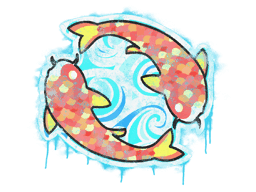 Sealed Graffiti | Twin Koi