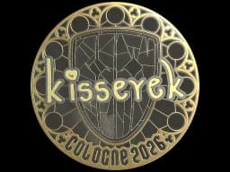Sticker | kisserek (Gold) | Cologne 2026