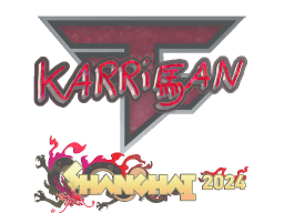 Sticker | karrigan (Glitter) | Shanghai 2024