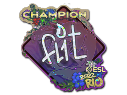 Sticker | FL1T (Glitter, Champion) | Rio 2022