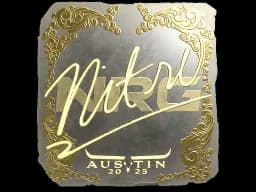 Sticker | nitr0 (Gold) | Austin 2025
