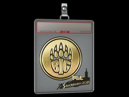 Sticker Slab | BIG (Gold) | Stockholm 2021