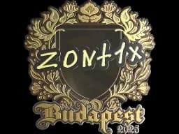 Sticker | zont1x (Gold) | Budapest 2025