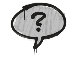 Sealed Graffiti | Question Mark (Shark White)