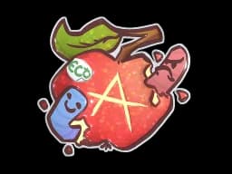 Sticker | Apple A Day (Glitter)