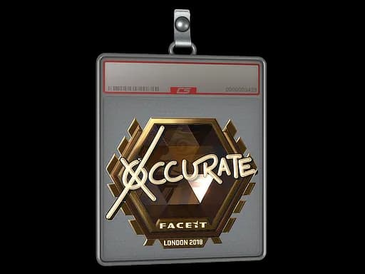 Sticker Slab | xccurate (Gold) | London 2018
