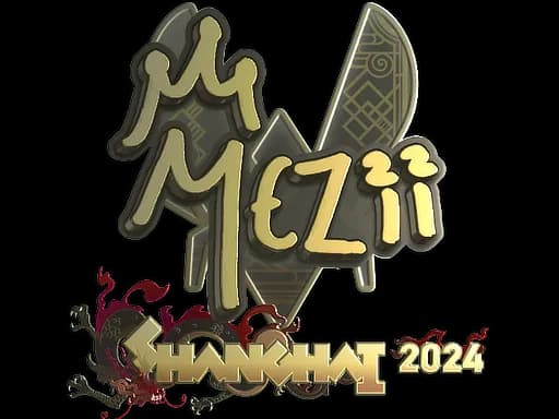 Sticker | mezii (Gold) | Shanghai 2024