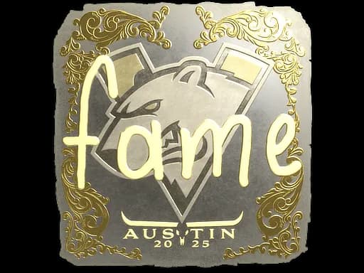Sticker | fame (Gold) | Austin 2025