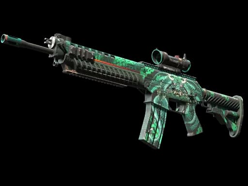 StatTrak™ SG 553 | Dragon Tech (Factory New)