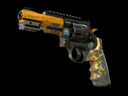 StatTrak™ R8 Revolver | Banana Cannon (Battle-Scarred)