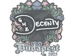 Sticker | decenty | Budapest 2025