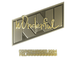 Sticker | w0nderful (Gold) | Copenhagen 2024