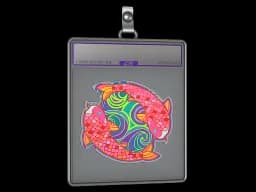 Sticker Slab | Twin Koi (Holo)