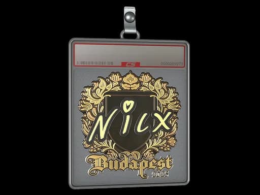 Sticker Slab | nicx (Gold) | Budapest 2025