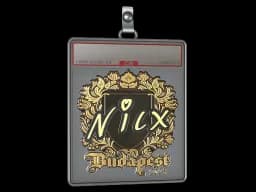 Sticker Slab | nicx (Gold) | Budapest 2025