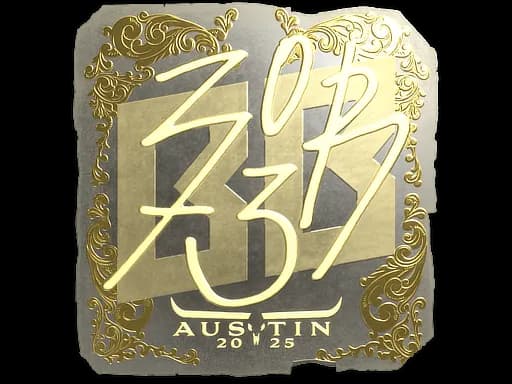 Sticker | zorte (Gold) | Austin 2025