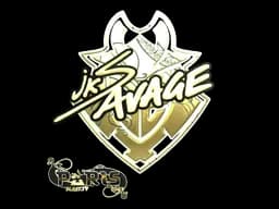 Sticker | jks (Gold) | Paris 2023