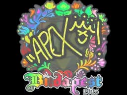 Sticker | apEX (Holo) | Budapest 2025