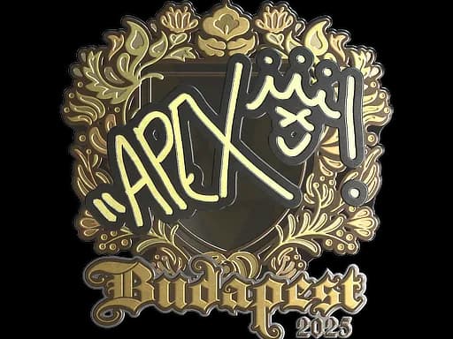 Sticker | apEX (Gold) | Budapest 2025