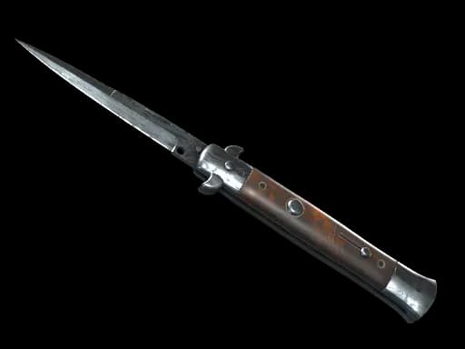 ★ Stiletto Knife | Damascus Steel (Field-Tested)