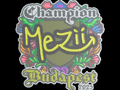 Sticker | mezii (Embroidered, Champion) | Budapest 2025